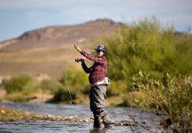  Una Genial foto de Situación de Pesca con Mosca por G Y W