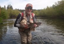 Impressive Fly-fishing Situation of Rainbow trout - Image shared by Edgar Carlos Lanzi | Fly dreamers