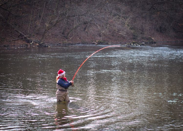 How Fly Fishermen (or Women) do Christmas Photos!