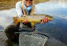 Kristina Dougherty 's Fly-fishing Catch of a Salmo fario | Fly dreamers 