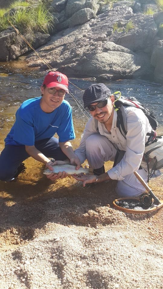 Excelente arco iris en las sierras.