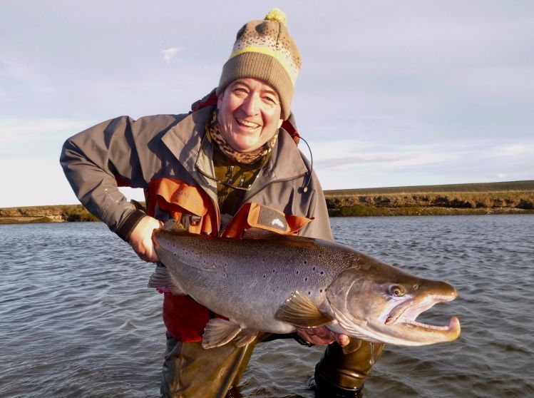 Sea Run Brown Trout, Despedida Lodge, Tierra Del Fuego, Argentina.