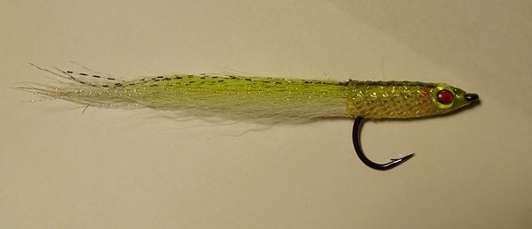 A very easy way to build a Epoxy Minnow with some yellow Corsair tubing, bucktail a little flash and eyes. Body covered with UV resin...