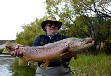 Time of monster brown trout  @ the Limay River Patagonia Argentina