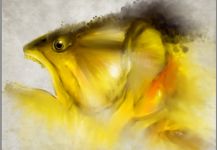 Fly-fishing Art Image by Tito Saenz Rozas 