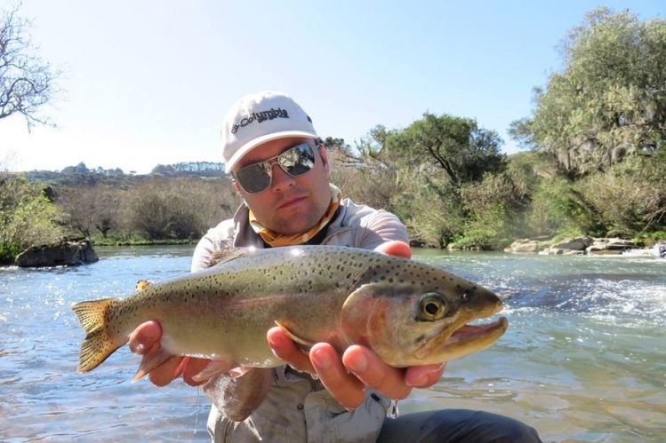 Trout fishing in brazilian highlands