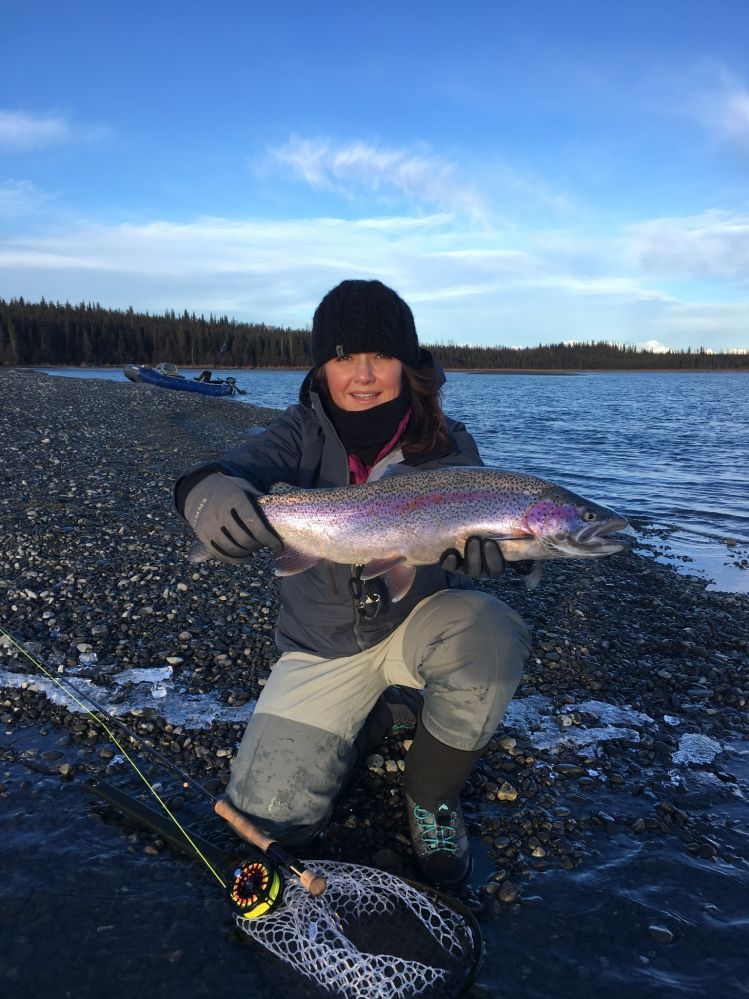 My girl Hope making it Happen in Alaska in January