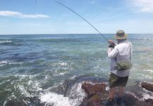  Situación de Pesca con Mosca de Corvina Rubia – Fotografía por Roberto Garcia en Fly dreamers