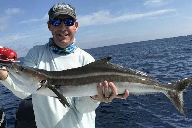 Such an epic day offshore... highlighted by my first cobia on fly...8wt...great battle and even better dinner. ...albies were so thick...bet I never went more than 3 casts without a hook up all day 