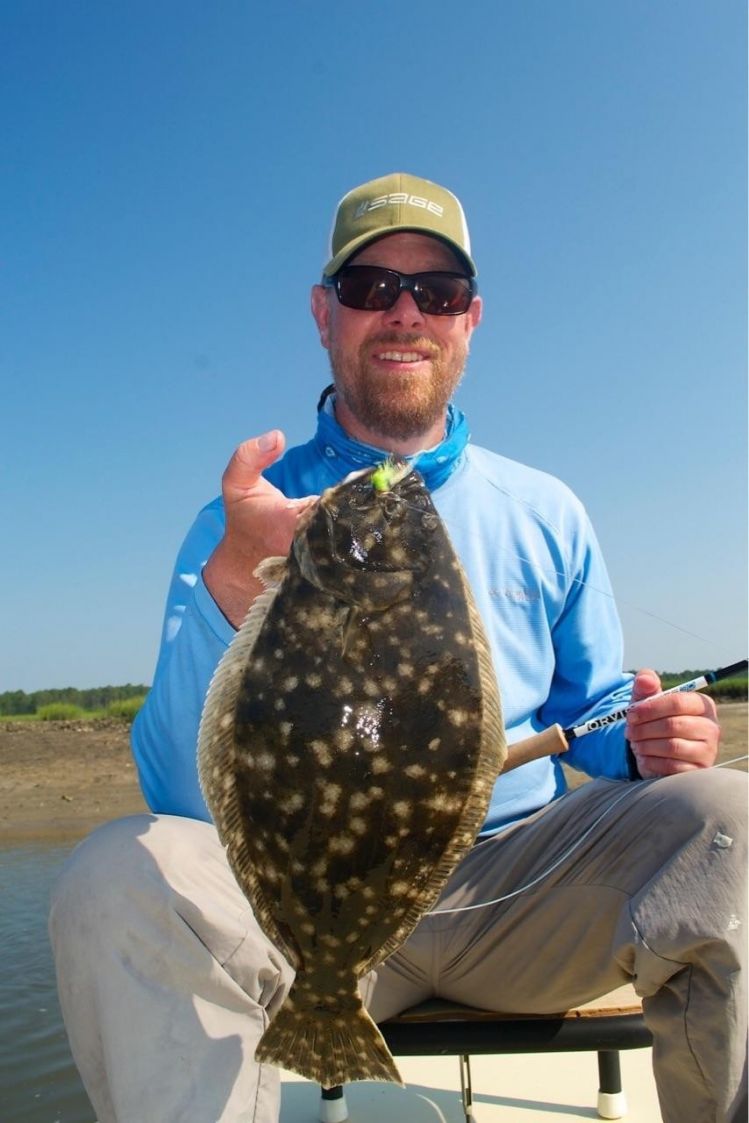 Flounder on the fly