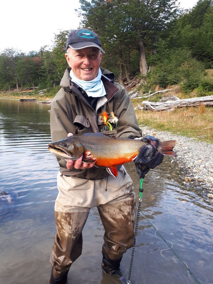 Mark with hiis tropy "BROOK TROUT"