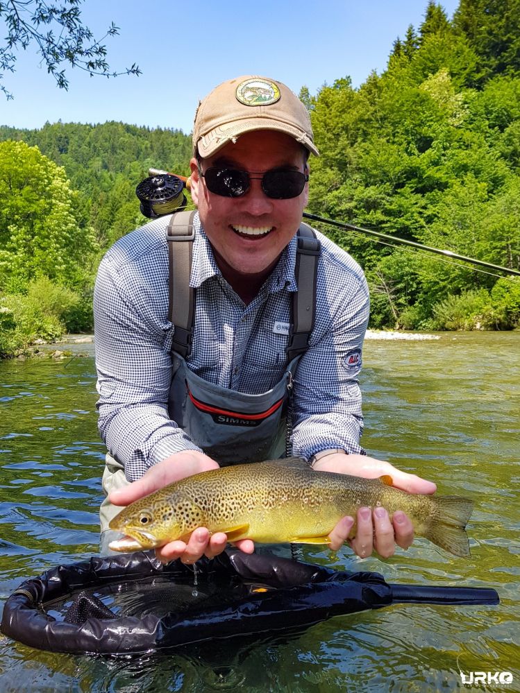 Nice hybrid on a dry fly for Larry