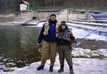  Salmón del Danubio - Hucho Hucho – Excelente Situación de Pesca con Mosca – Por Fauna Fly Fishing Slovenia Matej Gartnar 