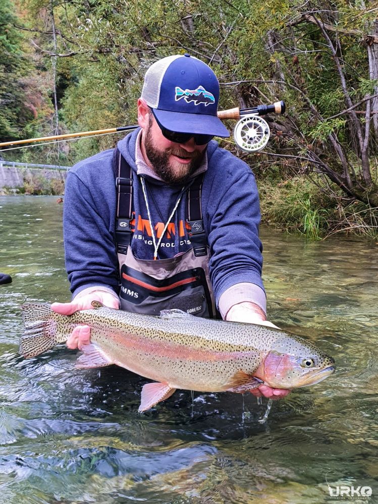 Another priceless moment on a dry fly from the river Idrijca ... +60cm rainbow trout