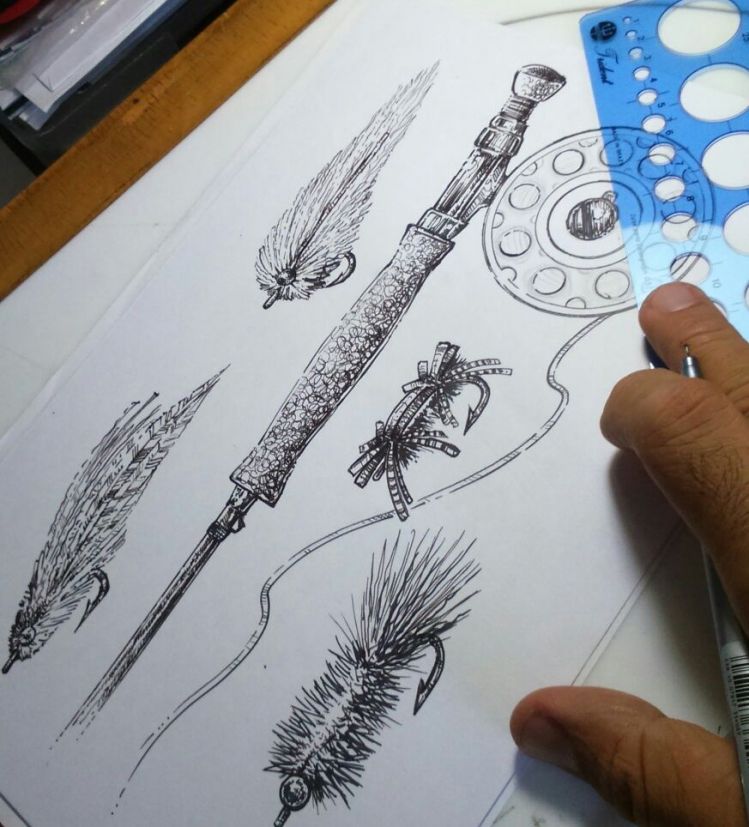 Until I go fishing, what I have left is to draw!