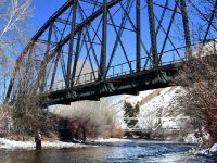 The solitude of winter fishing is underway on the Wood River. The crows have left but the trout remain! Bryan Huskey photo
