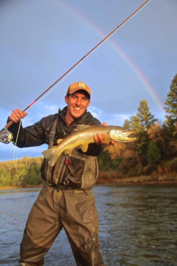 Big Eagle River brown under the rainbow!