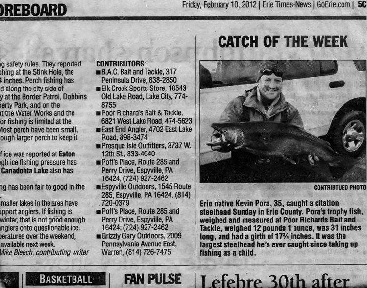 Catch of the Week - Erie Times Newspaper.