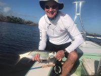 David from Toronto is new to fly fishing but hooked quite a few and landed his first Tarpon on fly